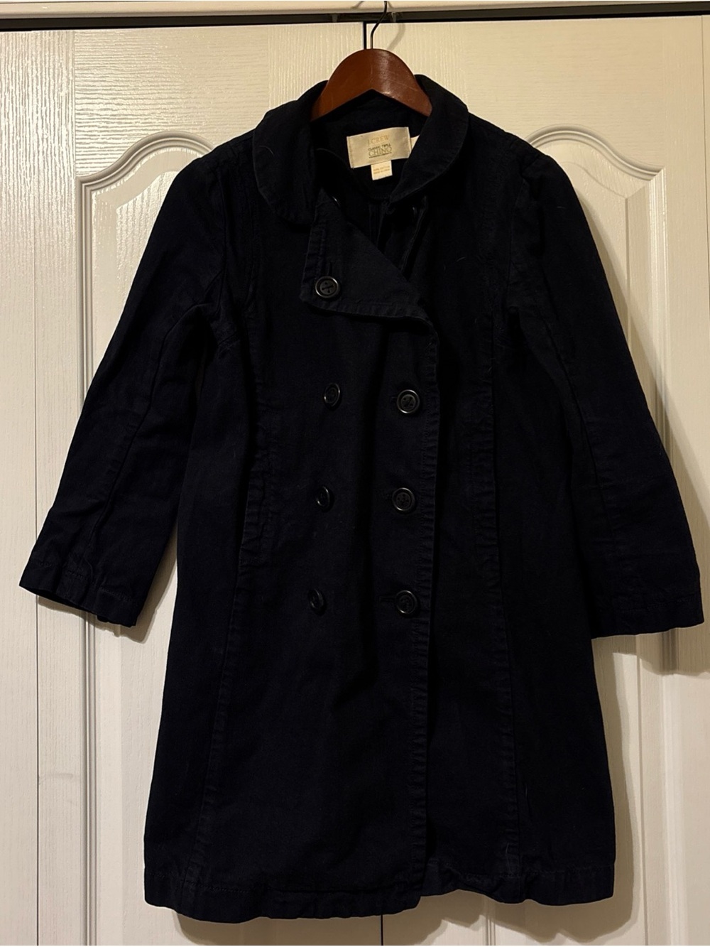 J. Crew Women’s Classic Twill Chino Double Breasted Trench Coat size 4